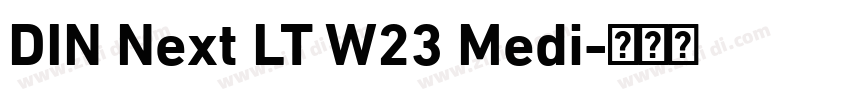 DIN Next LT W23 Medi字体转换